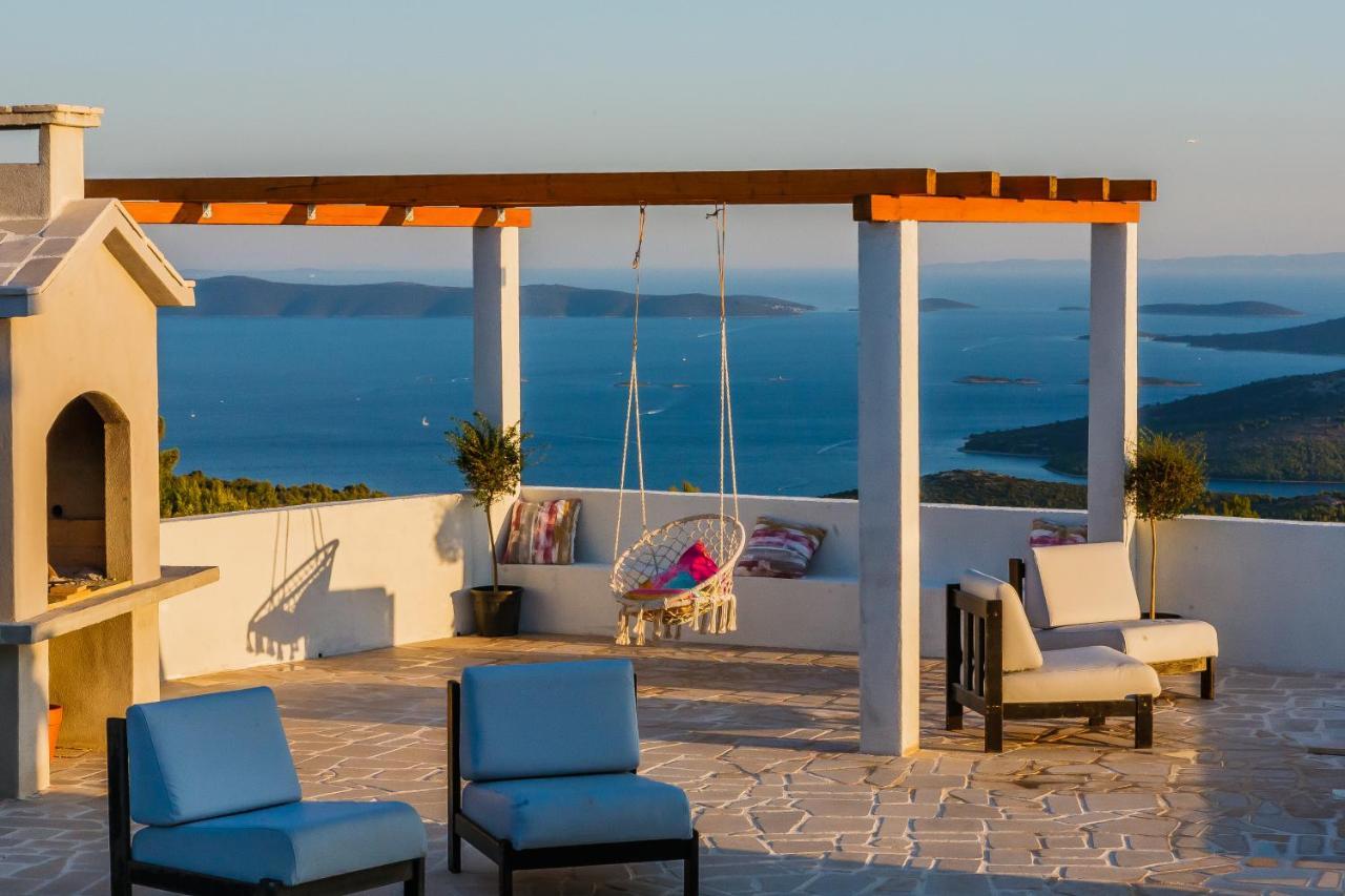 Villa Zlatno Sunce In The Hills Near Trogir Vrsine Екстер'єр фото