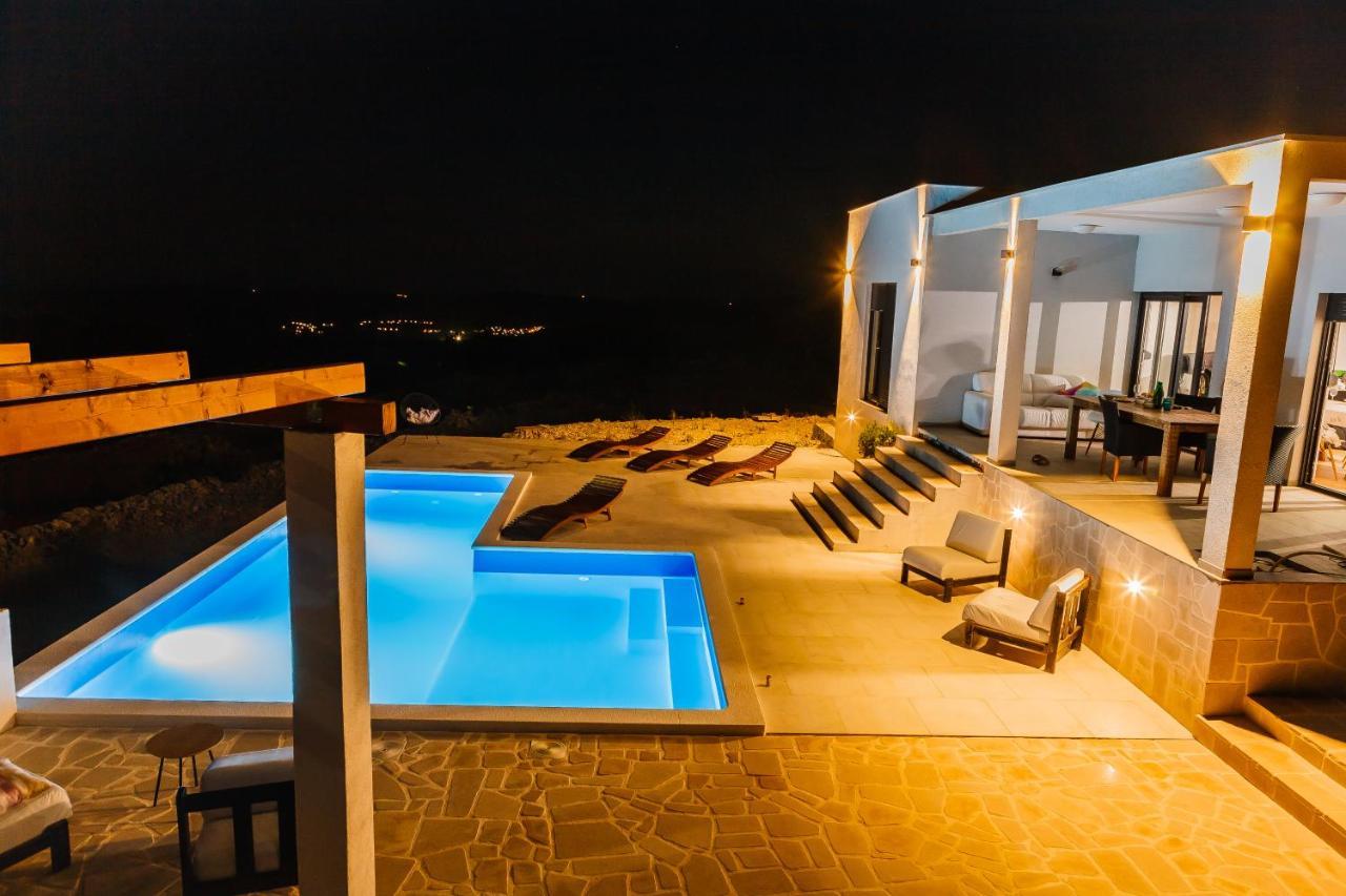 Villa Zlatno Sunce In The Hills Near Trogir Vrsine Екстер'єр фото