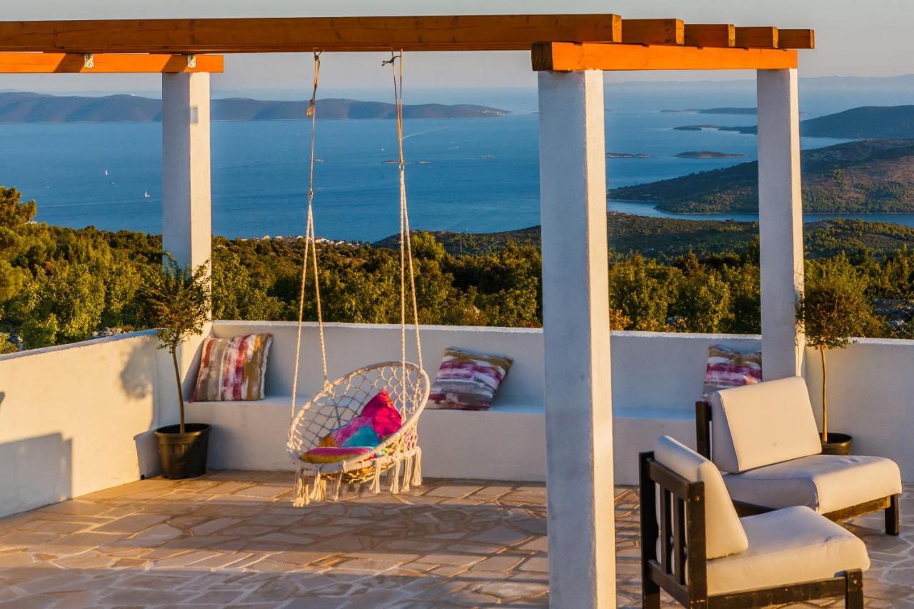 Villa Zlatno Sunce In The Hills Near Trogir Vrsine Екстер'єр фото